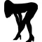 Sexy Girl Silhouette Decal / Sticker 10