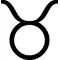 Taurus Zodiac Symbol Decal / Sticker 01