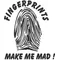 Fingerprints make me Mad!  Decal / Sticker