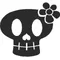 Flower Skull Decal / Sticker 14