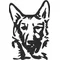 German Shepard Decal / Sticker 01