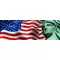 American Flag Statue of Liberty Decal / Sticker 50