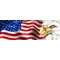 American Flag with Eagle Decal / Sticker 51