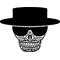 Breaking Bad Heisenberg (Walter White) Skull Decal / Sticker 28