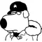 Family Guy Brian Griffin Decal / Sticker 02