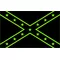 Black and Lime Green Confederate Flag Decal / Sticker 44