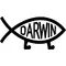 Darwin Fish Decal / Sticker 02