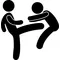Karate Kick Decal / Sticker 01