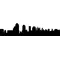 New York Skyline Silhouette Decal / Sticker 07