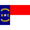 North Carolina Flag Decal / Sticker 01