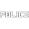 Decepticon Police Lettering Decal / Sticker 04