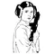 Princess Leia Decal / Sticker 03