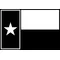Single Color Texas Flag Decal / Sticker 07
