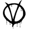 V For Vendetta Decal / Sticker 03