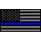 Thin Blue Line American Flag Decal / Sticker 57