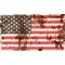 Rusted American Flag Decal / Sticker 76