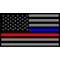 Thin Blue/Red Line American Flag Decal / Sticker 78