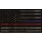 Distressed Thin Blue/Red Line American Flag Decal / Sticker 81