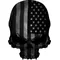 American Flag Skull Decal / Sticker 03