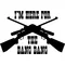 I'm Here For The Bang Bang Gun Decal / Sticker 03