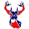 Confederate Flag Buck Decal / Sticker 16