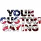 American Flag Custom Lettering Decal / Sticker 02