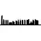 Dubai Skyline Silhouette Decal / Sticker 01