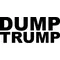 Dump Trump Decal / Sticker 02