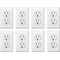 Fake Wall Outlet Prank Decal / Sticker LARGE pack of 8