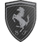 Carbon Fiber Ferrari Crest Decal / Sticker 32