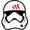 Star Wars Finn Helmet Decal / Sticker 01