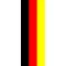 z 12 Inch German Flag Single Racing Stripe Decal / Sticker 01