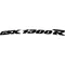 Curved GSXR1300 Suzuki Hayabusa Decal / Sticker 04