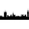 London Skyline Silhouette Decal / Sticker 01
