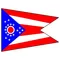 Ohio Flag Decal / Sticker 02