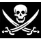 Jolly Roger Flag Decal / Sticker 07