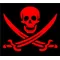 Pirate Flag Decal / Sticker 08