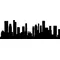 Singapore Skyline Silhouette Decal / Sticker 01