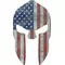 American Flag Spartan Helmet Decal / Sticker 04