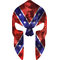 Confederate Flag Spartan Helmet Decal / Sticker 05