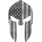 Black and White American Flag Spartan Helmet Decal / Sticker 10