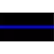 Thin Blue Line 1/4 Inch (0.25) Thick Decal / Sticker 01
