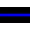 Thin Blue Line 1/2 Inch (0.5) Thick Decal / Sticker 02