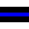 Thin Blue Line 3/4 Inch (0.75) Thick Decal / Sticker 03