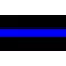 Thin Blue Line 1 Inch (1.00) Thick Decal / Sticker 04