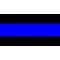 Thin Blue Line 1 1/4 Inch (1.25) Thick Decal / Sticker 05