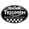 Triumph Oval with British Flag Decal / Sticker 32