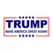 TRUMP Flag Decal / Sticker 02