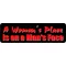 A Woman's Place Is On A Man's Face Decal / Sticker 01