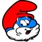 Full Color Papa Smurf Decal / Sticker 03